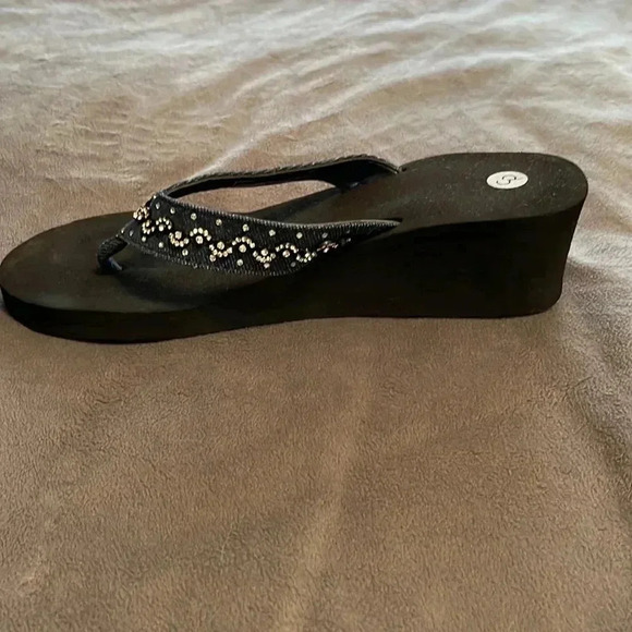 💛 jean with rhinestone sandals - Picture 3 of 5